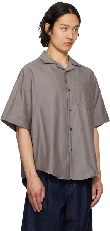 Košeľa AMI AMI Paris Cotton Boxy Shirt Šedá | HSH236.CO0099, 1