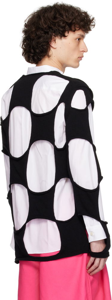 Sveter Comme des Garçons Homme Plus Cotton Code Intarsia B Pattern Crewneck Sweater Čierna | PO-N012-051, 2