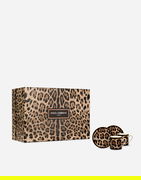 Dolce & Gabbana Leopard Print Gift Box With 2 Porcelain Espresso Cups With Saucers