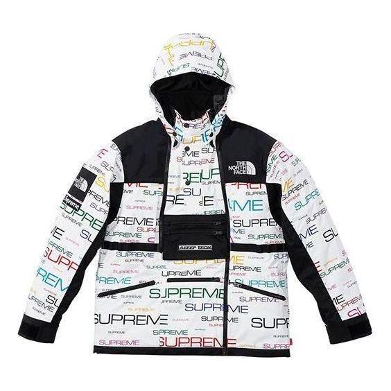 Vetrovka Supreme Printed Steep Tech Apogee Jacket Biela | SUP-FW21-261