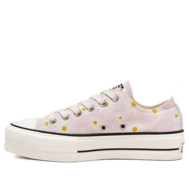 Tenisky a topánky Converse Chuck Taylor All Star Lift Platform Low 'Camp - Daisies' Ružová | 568934C, 0