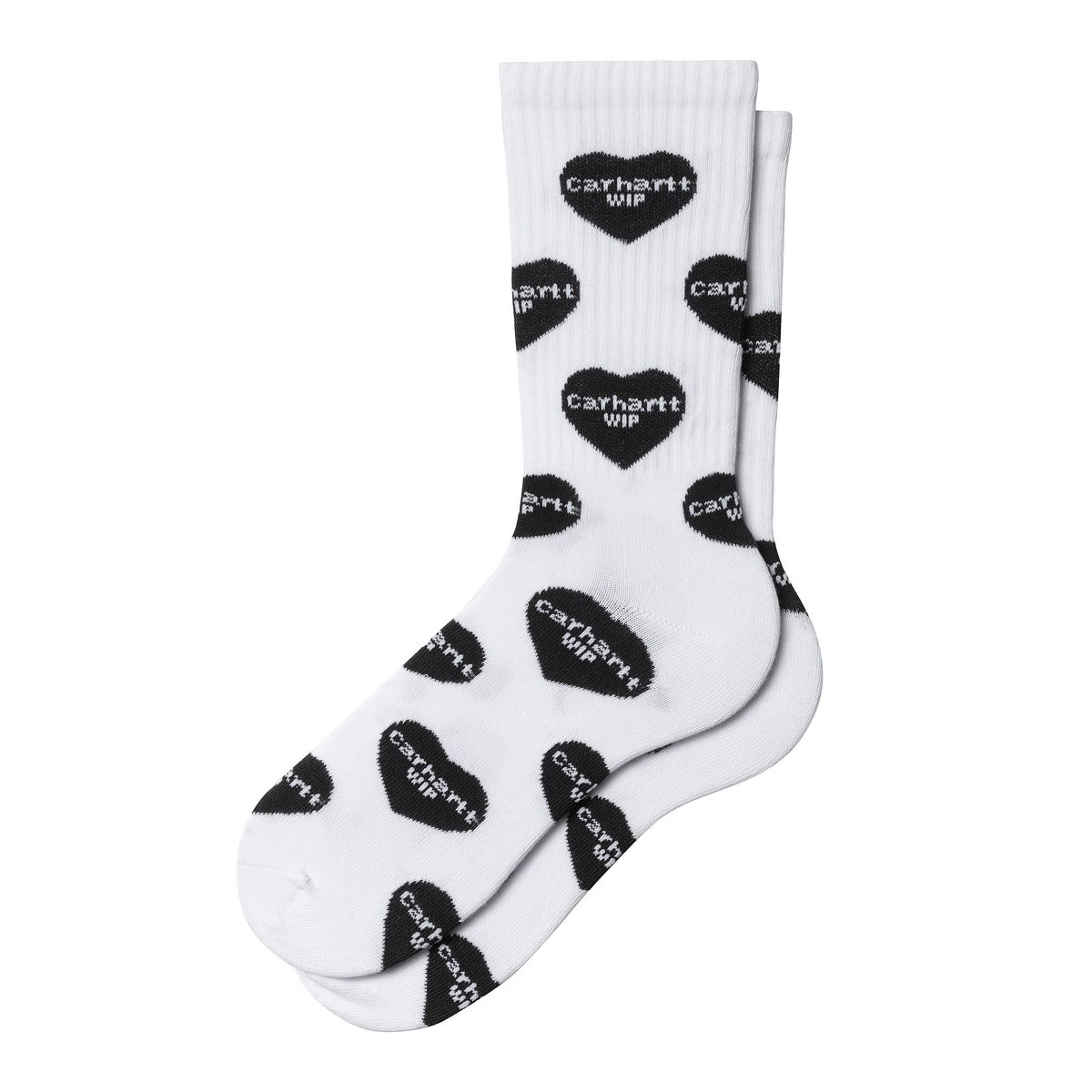 Ponožky Carhartt WIP Heart Logo Jacquard Socks Biela | I034483_1, 0