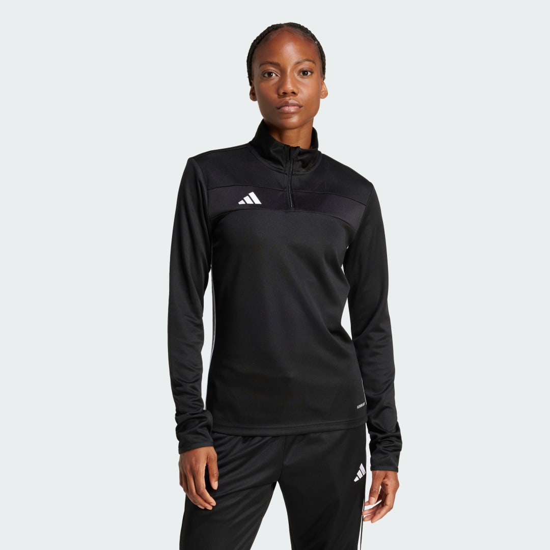Mikina adidas Performance Training Quarter-Zip Long Sleeve Top Čierna | JD0550, 0