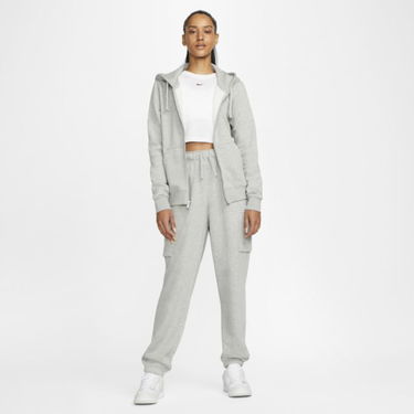 Mikina Nike Sportswear Club Fleece Full-Zip Hoodie Šedá | DQ5471-063, 0