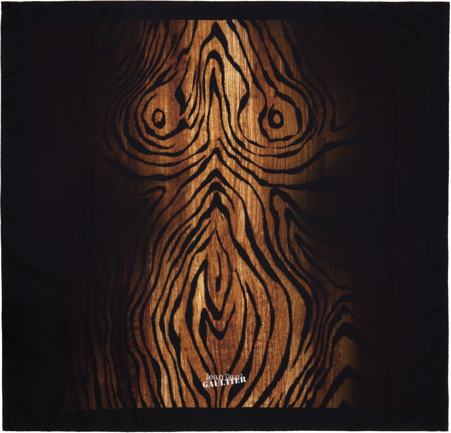 Šál Jean Paul Gaultier Jean Paul Gaultier 'The Wood' Silk Scarf Čierna | 25/03-U-AC025-W033-0060, 0