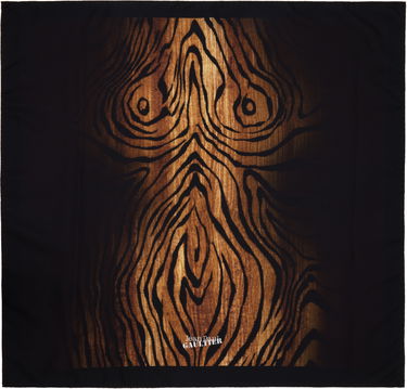 Šál Jean Paul Gaultier Jean Paul Gaultier 'The Wood' Silk Scarf Čierna | 25/03-U-AC025-W033-0060, 0