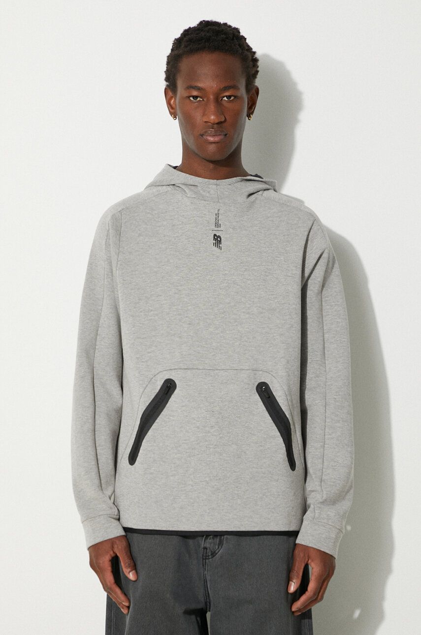 Mikina New Balance Hoodie Fortitech Šedá | MT11139AG, 0