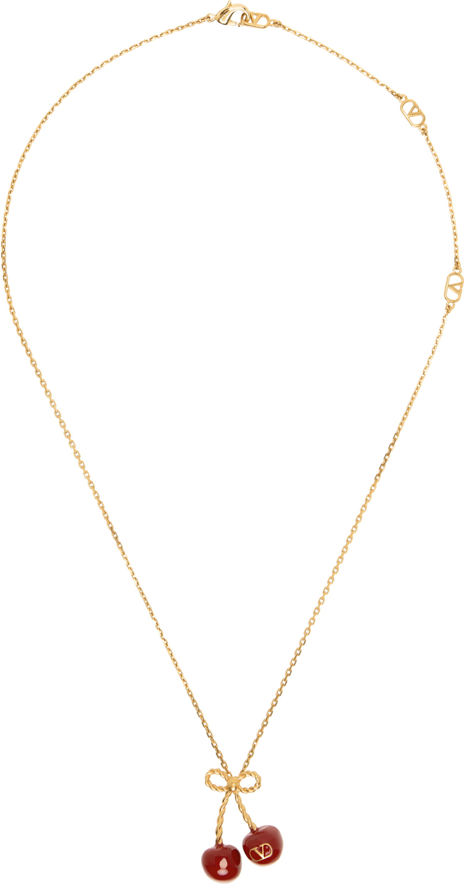 Náhrdelník Valentino Valentino Garavani Chez Valentino Gold-Tone Cherry Necklace Metalická | 6W0J0Z81MJP, 0