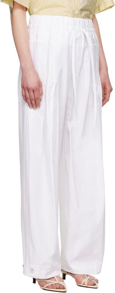 Nohavice Jil Sander Jil Sander Wide-Leg Trousers Biela | J02KA0221_J45002, 1