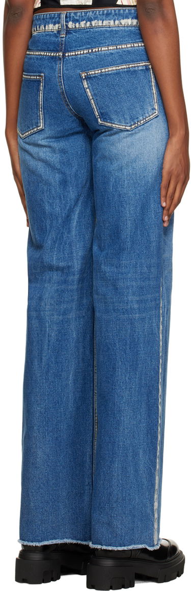 Džínsy We11done We11done Worn Jeans Modrá | WD-DP3-22-382-W-BL, 2