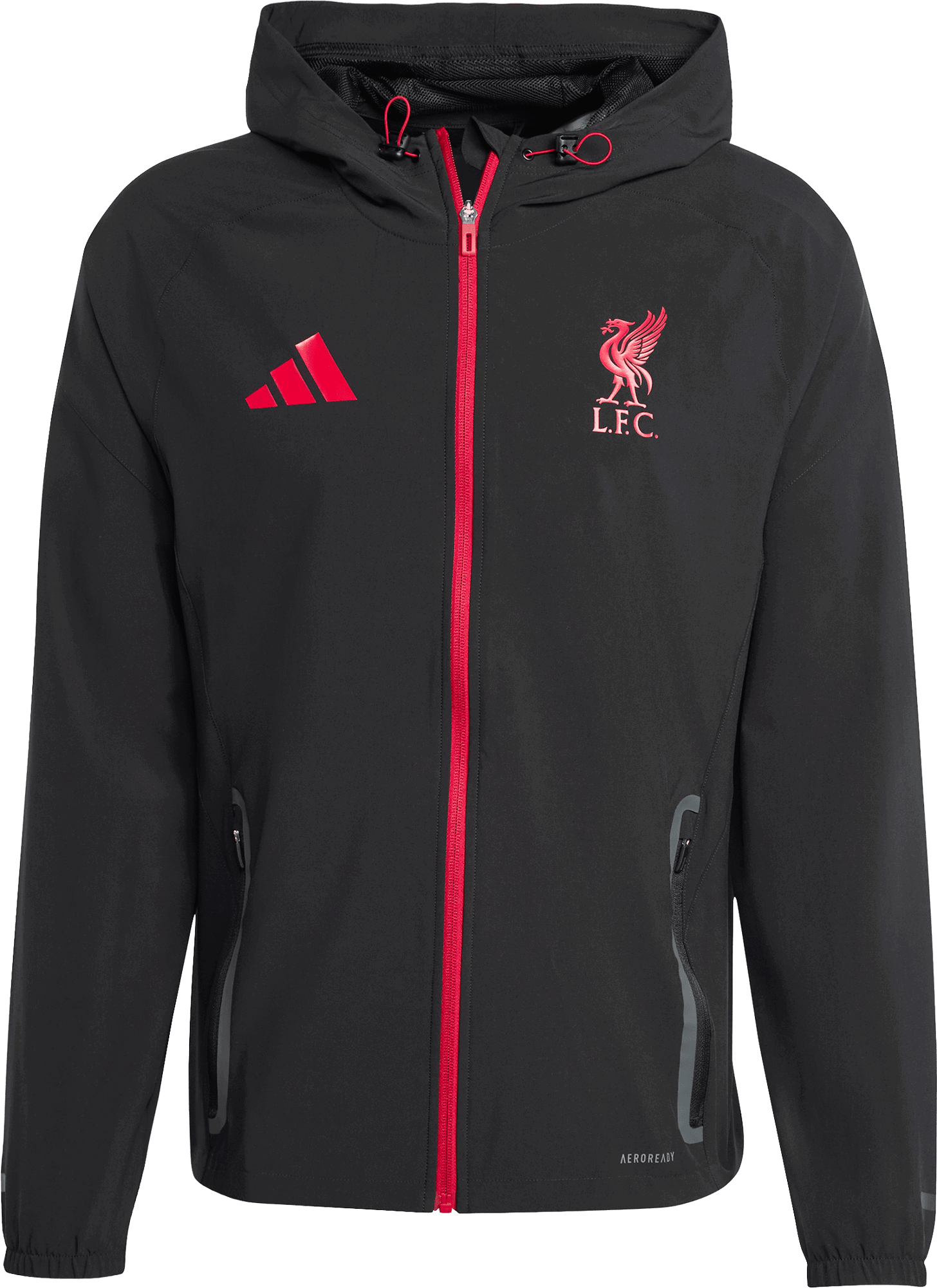 Bunda adidas Originals Liverpool FC Tiro25 Competition Vis Tech Track Jacket Čierna | jz5556, 0