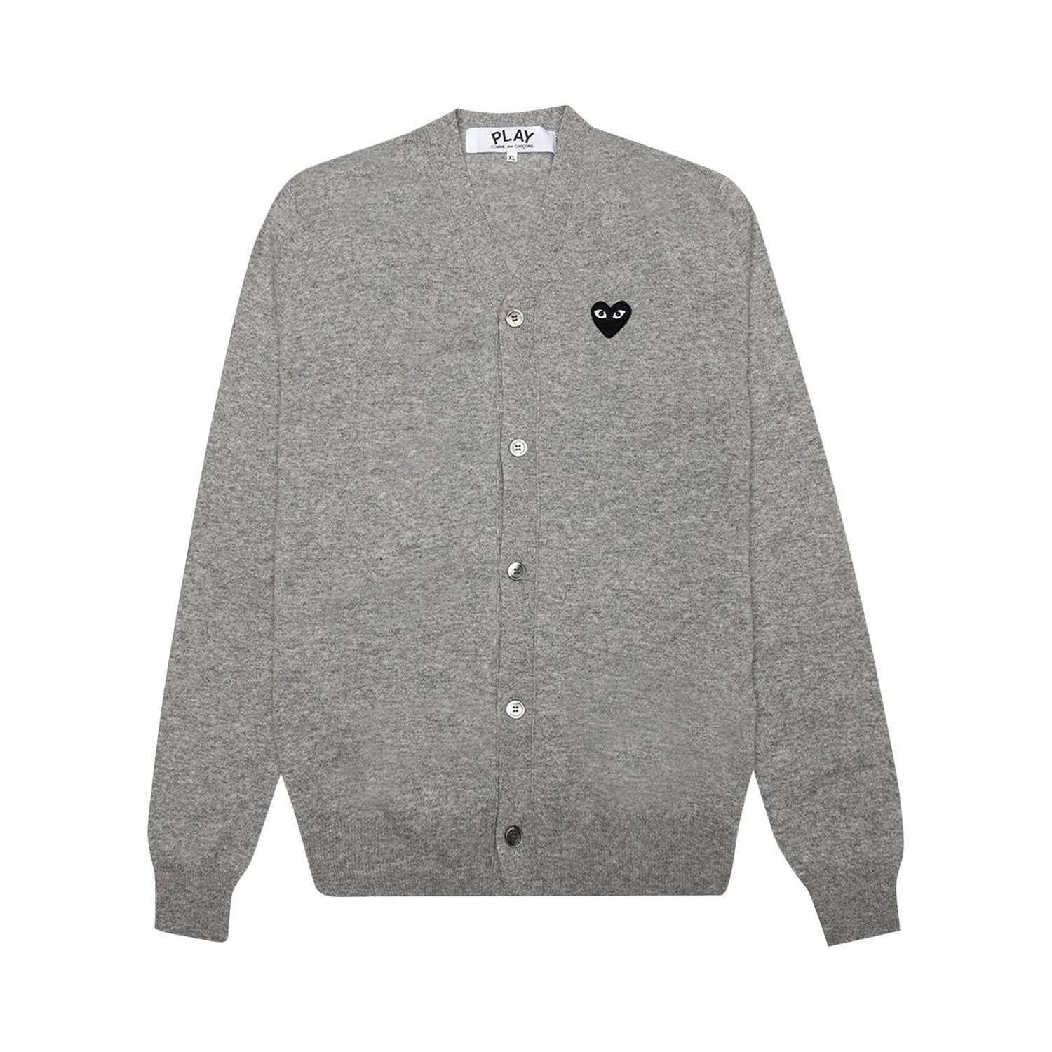 Sveter Comme des Garçons PLAY Heart Wool Cardigan Šedá | az n024 051 2, 1