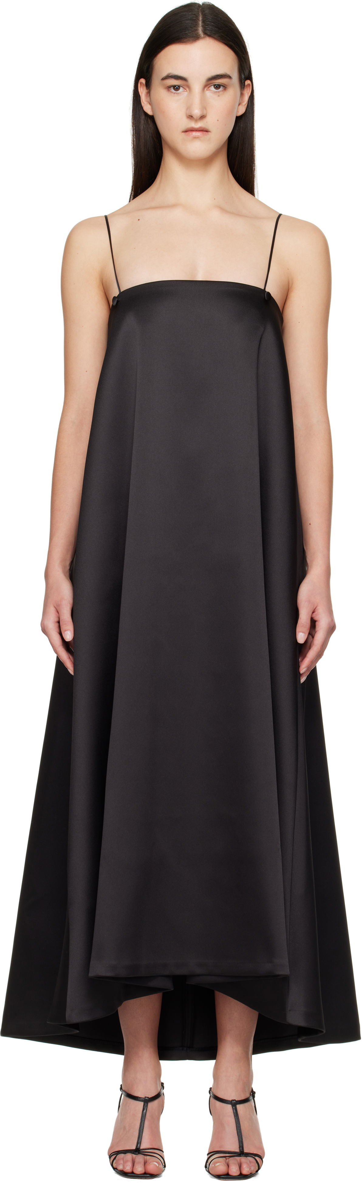 Róhe Voluminous Satin Evening Maxi Dress