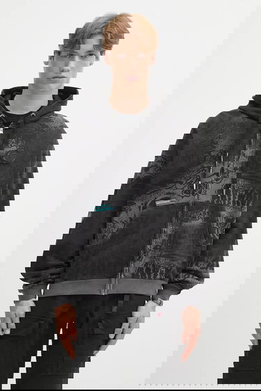 Mikina AAPE by A Bathing Ape AAPE Main Zip Up Graphic Hoodie Čierna | AAPSWMC327XXO, 0