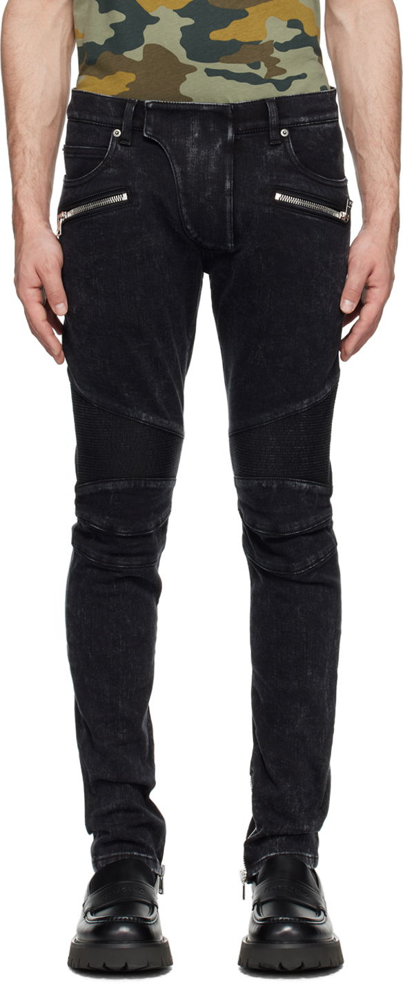 Slim-Fit Biker Jeans