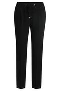 Regular-Fit Crepe Trousers