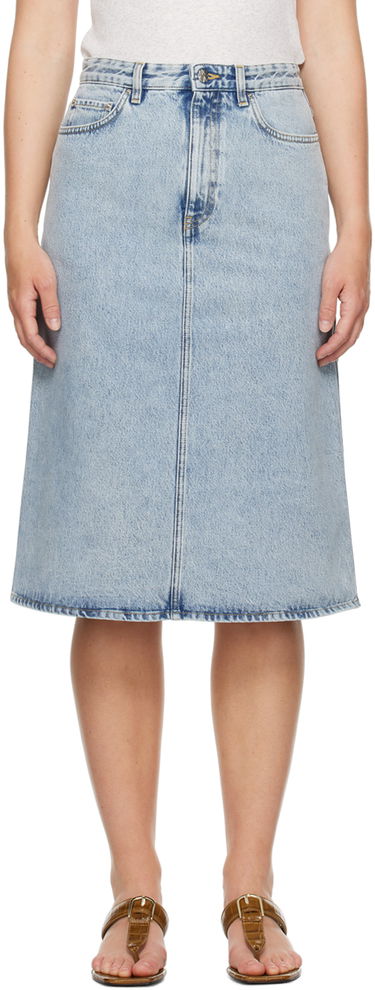 Sukňa TOTEME Five-Pocket Denim Midi Skirt Modrá | 243-WRB0193-FB0045, 0