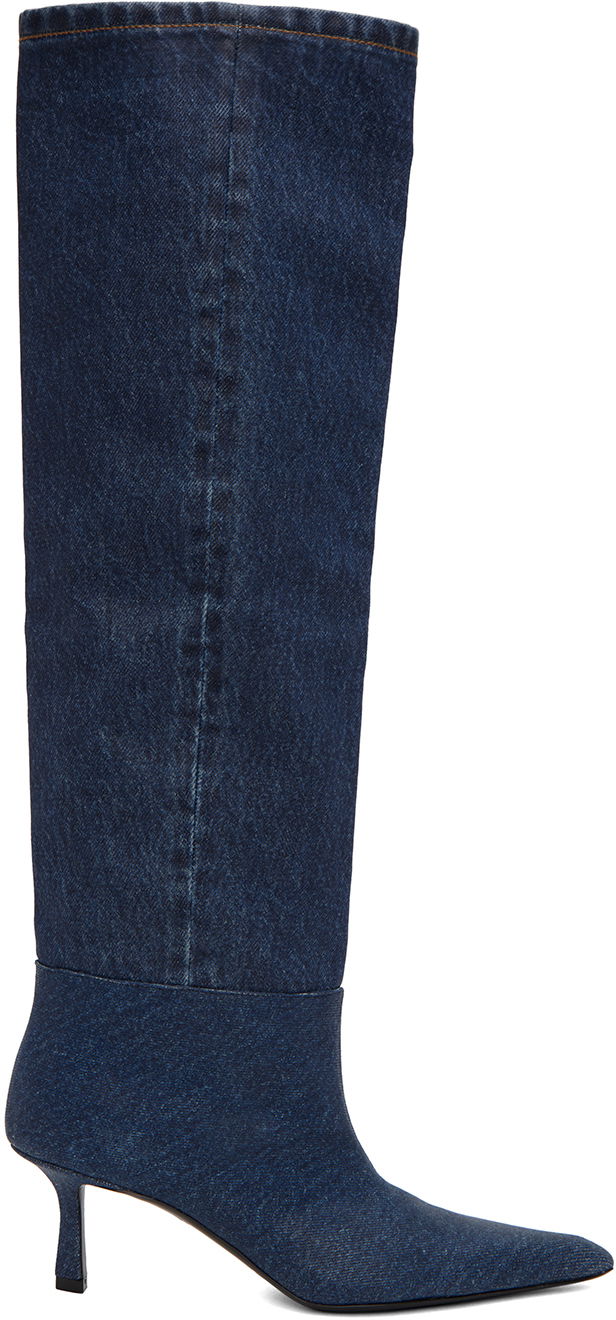 Tenisky a topánky Alexander Wang Alexander Wang Slouch Knee-High Boots Modrá | 30223B022