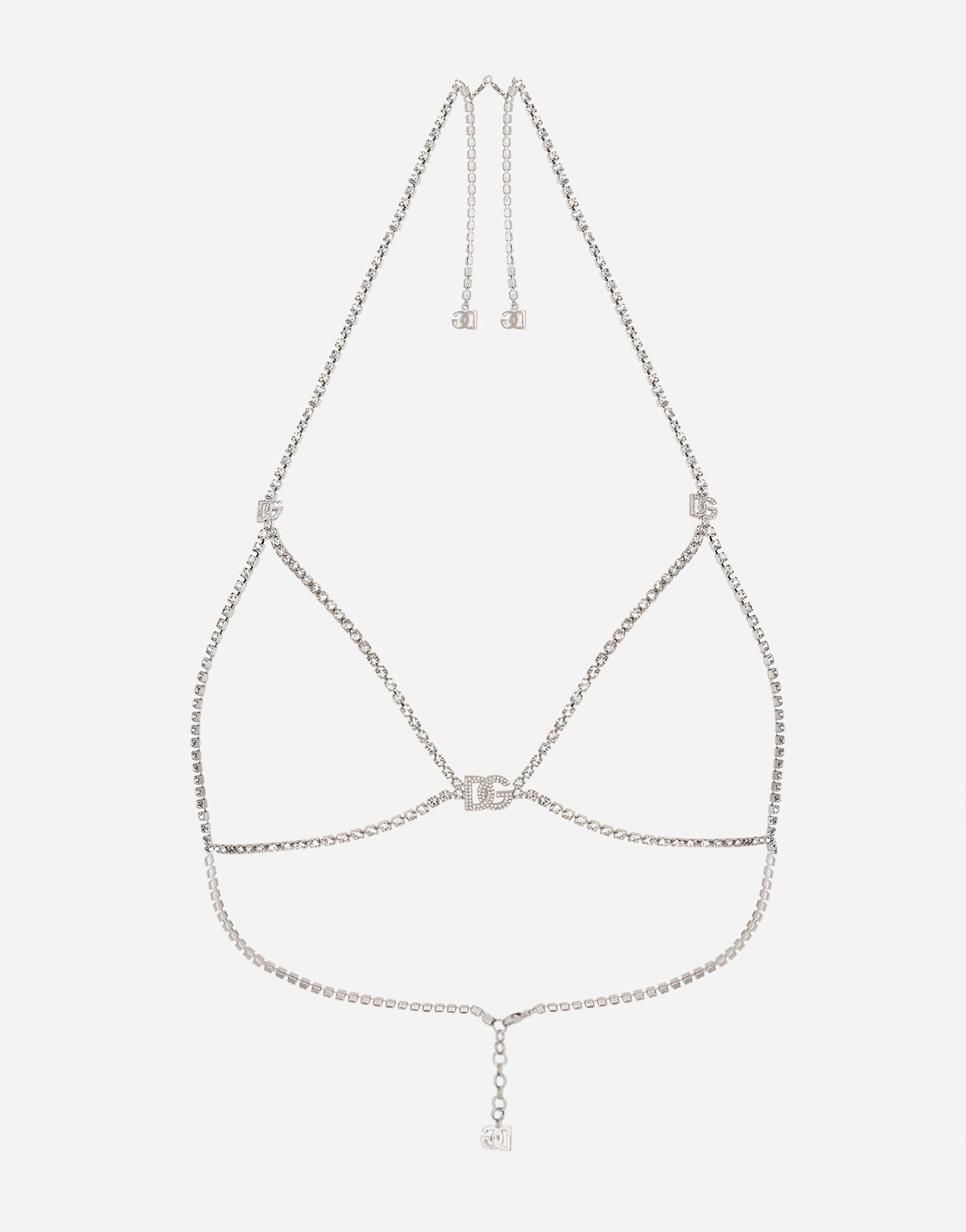 Podprsenka Dolce & Gabbana Dolce & Gabbana Rhinestone DG Logo Decorative Bra Metalická | WZP8S2W111187655, 0