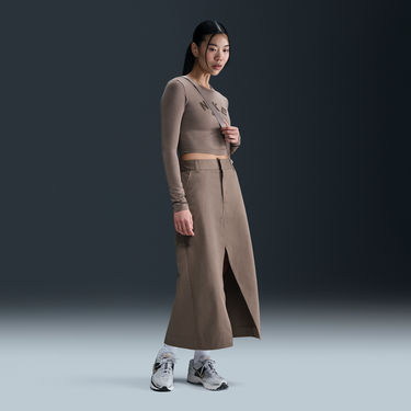 Sukňa Nike Sportswear Collection Twill Skirt Hnedá | HQ8022-233, 1