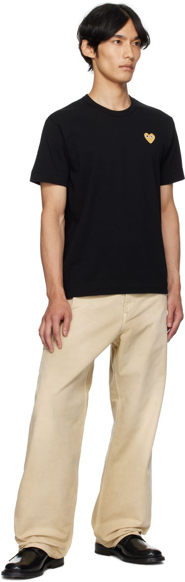 Tričko Comme des Garçons COMME des GARÇONS PLAY Heart Patch T-Shirt Čierna | AZ-T216-051, 3