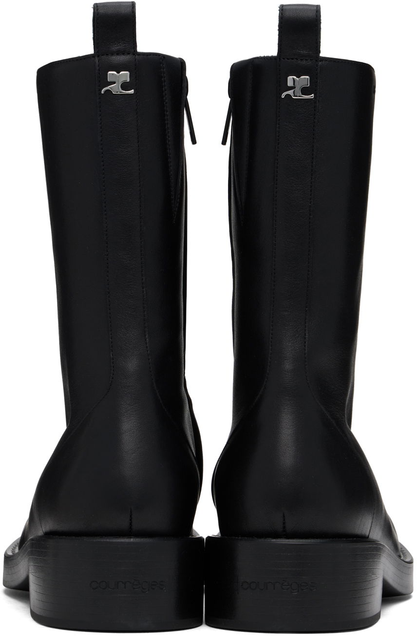 Tenisky a topánky Courrèges Leather Rider Boots Čierna | VESSAB012CR0068, 1