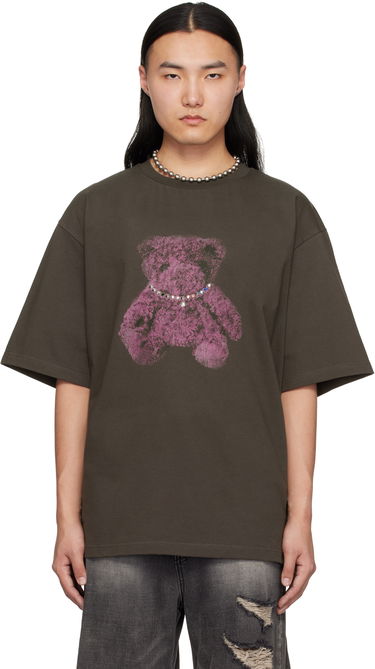 Tričko We11done We11done Pearl Bear Graphic T-Shirt Hnedá | WD-TT0-25-757-U-CH, 0