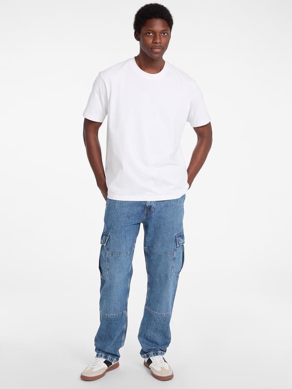 Relaxed Fit Cargo Jeans