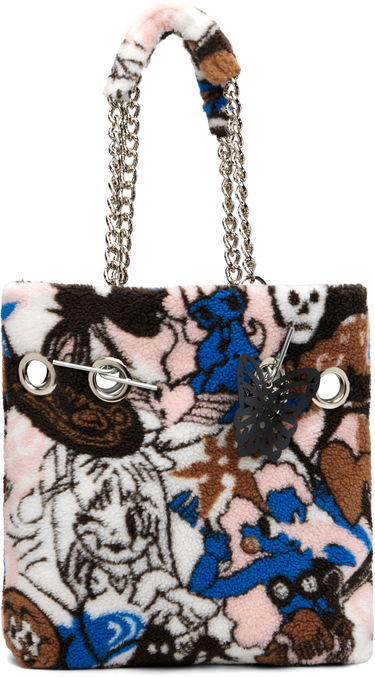 Tote bag Chopova Lowena Printed Chain Strap Fleece Tote Rôznofarebný | 6457, 0