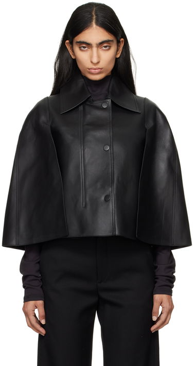 Vesta TOTEME Double Leather Cape Vest Čierna | 244-WRO0152-LE0056, 0