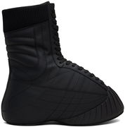 Balmain B-Cloud Rubberized Leather Boots