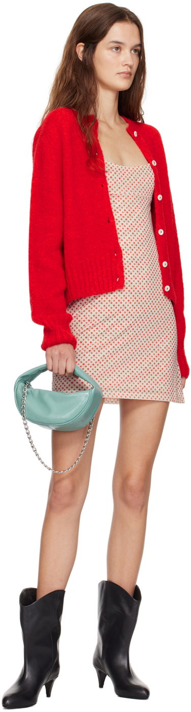 Taška cez rameno BY FAR BY FAR Cush Cadet Creased Leather Shoulder Bag Zelené | MWBTH014LL002BL052PL, 3
