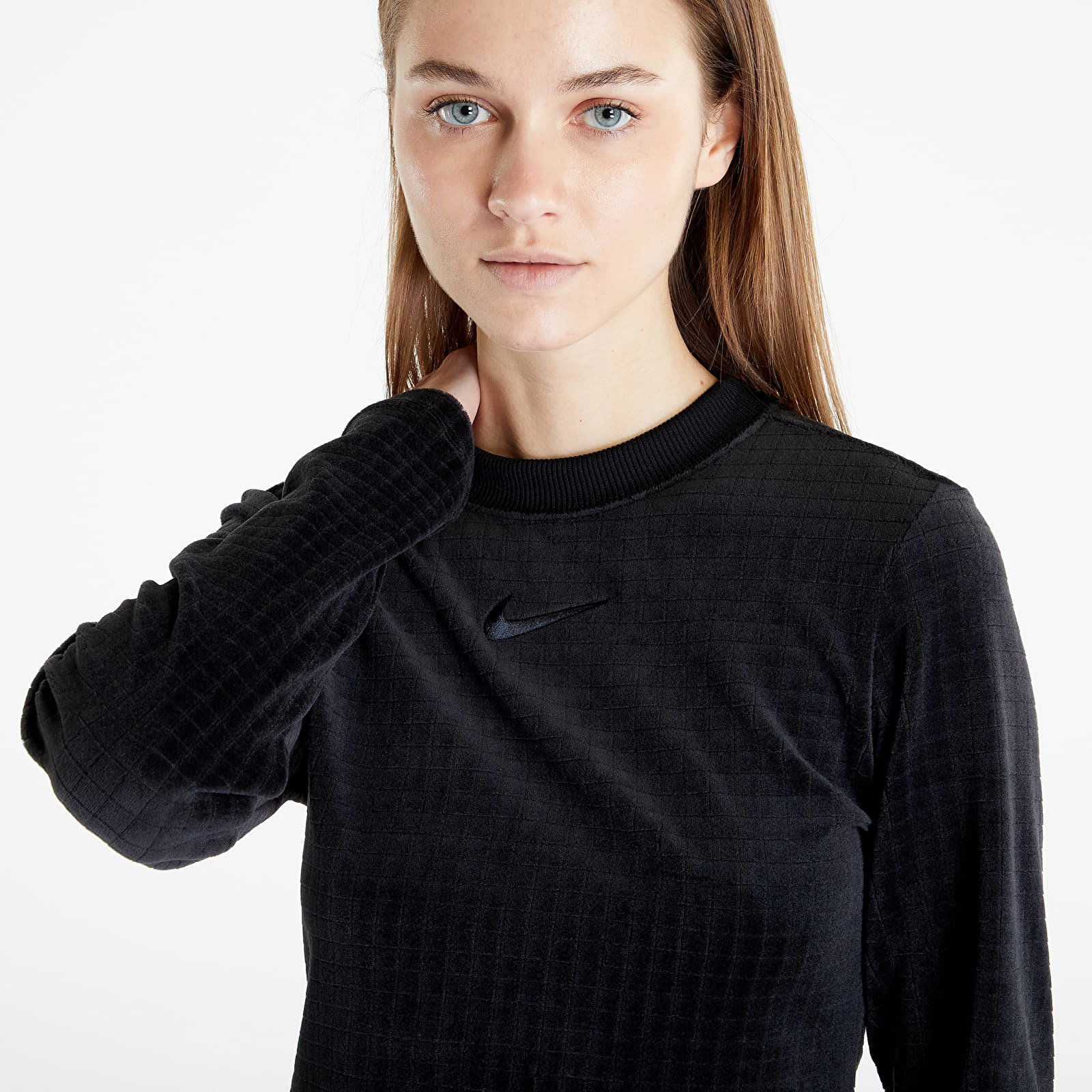 Sportswear Velour Long-Sleeve Top