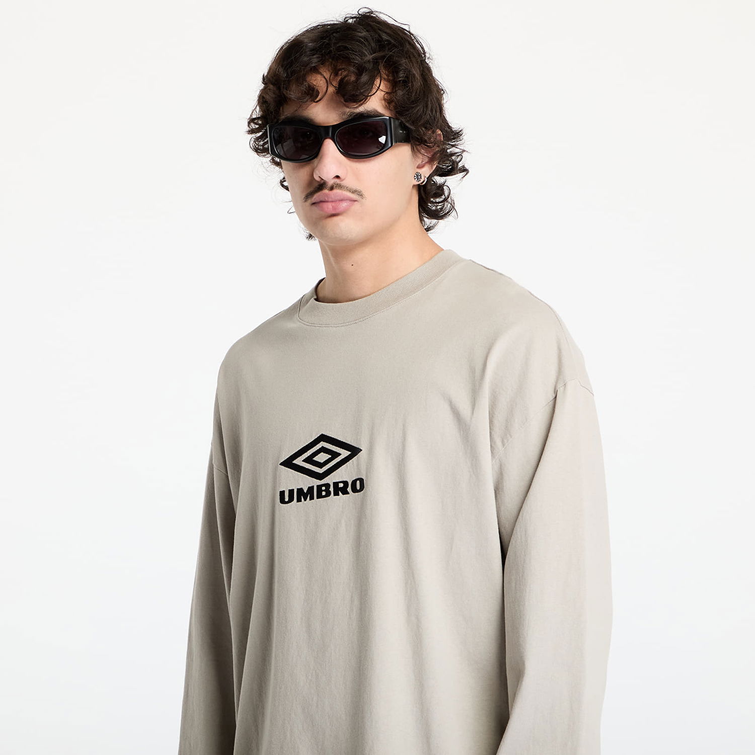 Tričko Umbro Umbro OG Logo Long Sleeve T-Shirt Béžová | UBMW0237JY54 BEG0002, 1