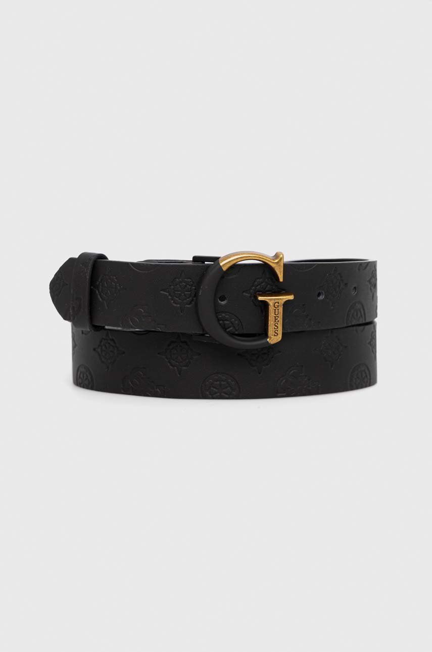 Opasok GUESS Guess Logo Buckle Belt Čierna | BW7726.VIN35, 0