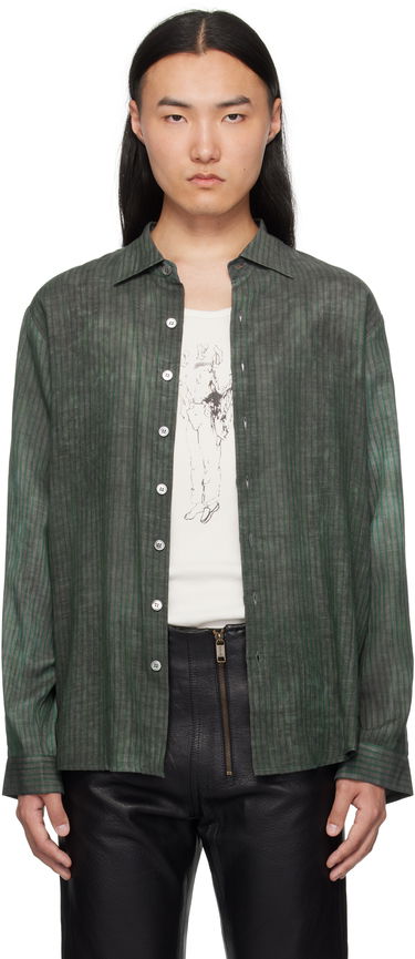 Košeľa Enfants Riches Déprimés Enfants Riches Déprimés Hamptons Junkie Striped Shirt Zelené | 040-247, 0