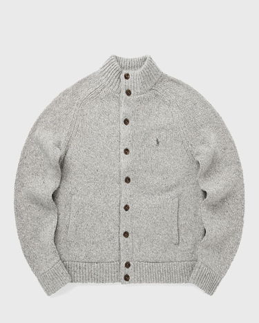 Sveter Polo by Ralph Lauren Knitted Button-Front Mock Neck Cardigan Šedá | 710979109002, 2