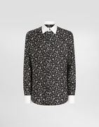 Dolce & Gabbana Silk Shirt with Floral Print