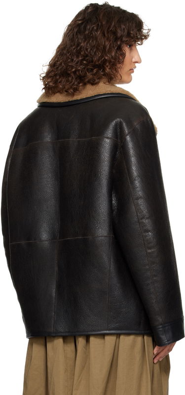 Bomber bunda LEMAIRE Shearling Oversized Jacket Čierna | CO1080 LL0092, 2