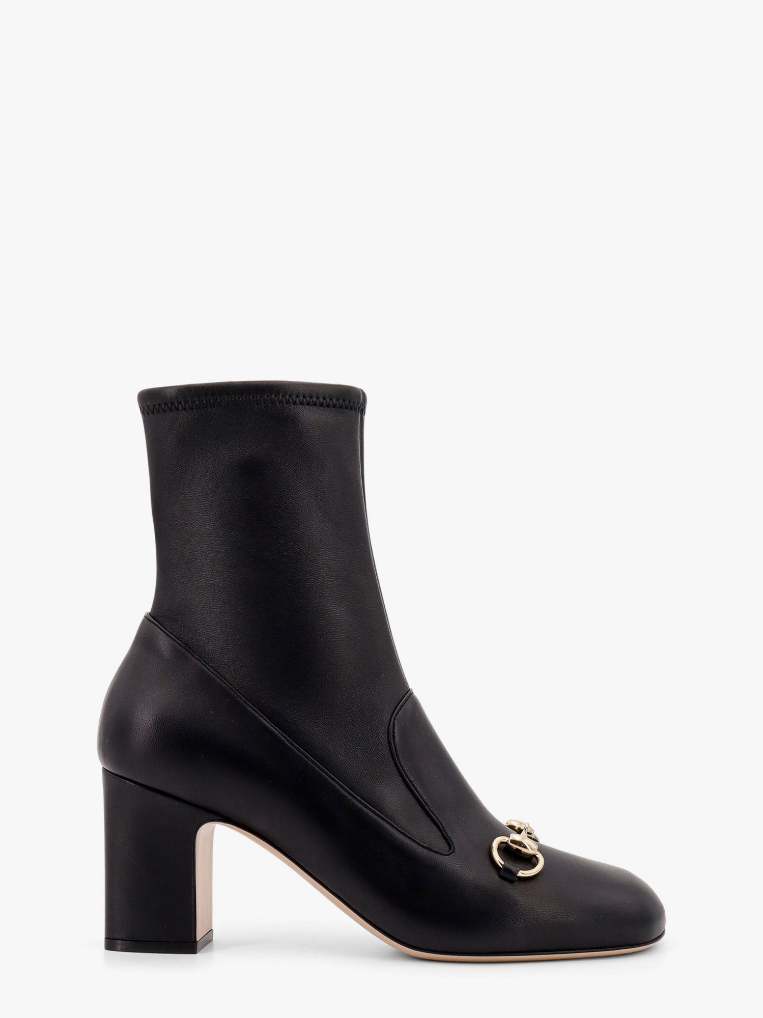 Tenisky a topánky Gucci Leather Ankle Boots with Horsebit Detail Čierna | 794334AADP31000, 0