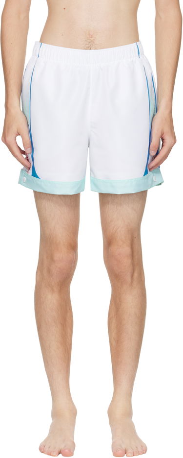 Plavky Casablanca Casablanca Logo Swim Shorts Biela | MPF25-SWM-065-01, 0
