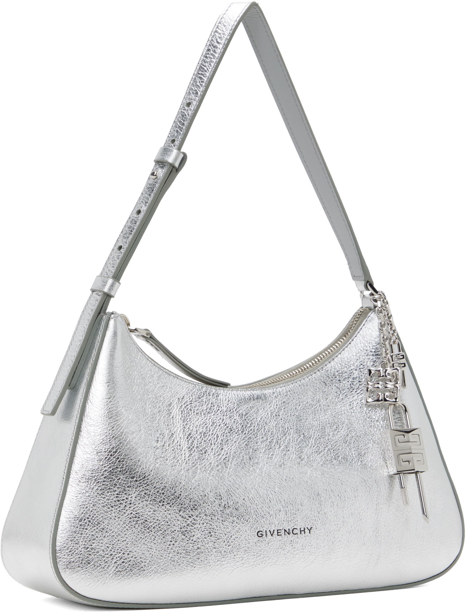 Taška cez rameno Givenchy Small Metallic Leather Shoulder Bag Metalická | BB511JB1ZB934, 1