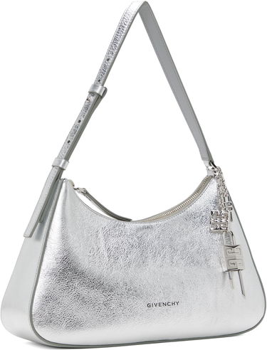 Taška cez rameno Givenchy Small Metallic Leather Shoulder Bag Metalická | BB511JB1ZB934, 1