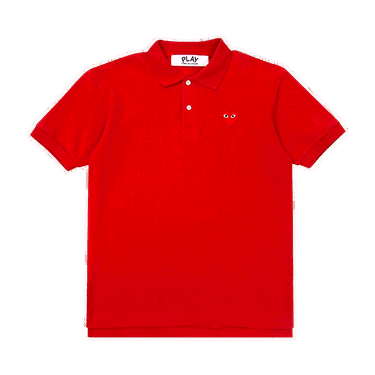 Polo tričko Comme des Garçons Play Big Heart Polo T-Shirt Červená | AZ T006 051 4, 0