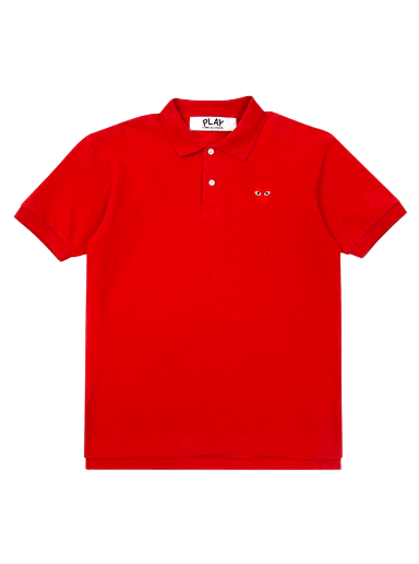 Polo tričko Comme des Garçons Play Big Heart Polo T-Shirt Červená | AZ T006 051 4
