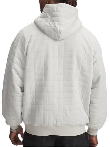 Mikina Under Armour Unstoppable Fleece Textured Quilted Hoodie Biela | 6003867-110, 1