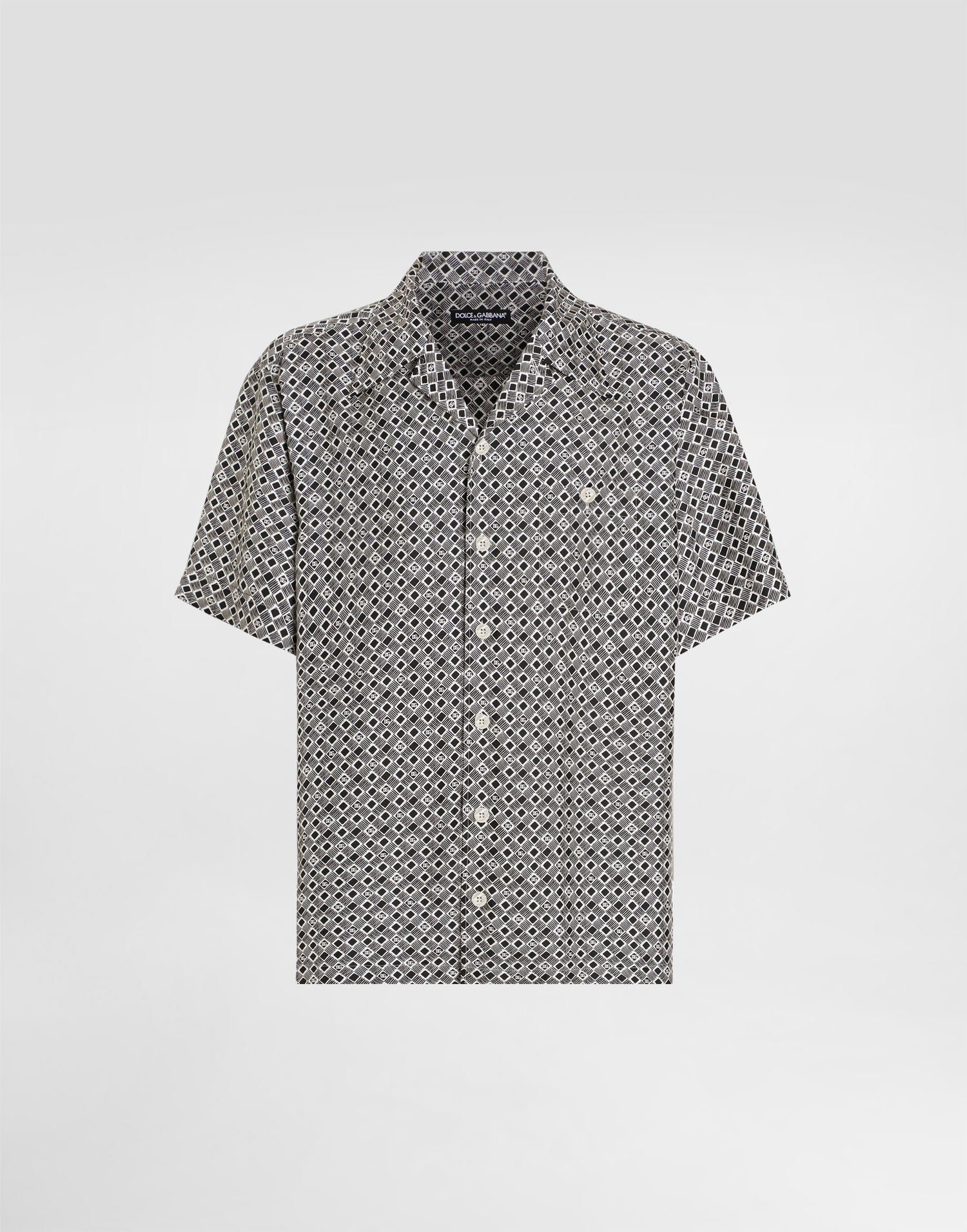 Košeľa Dolce & Gabbana Dolce & Gabbana Silk Shirt with DG Logo Print Rôznofarebný | G5JH9TIS1XVHN5KG, 0