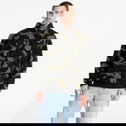 Oversized Pattern Teddy Troyer Sweatshirt