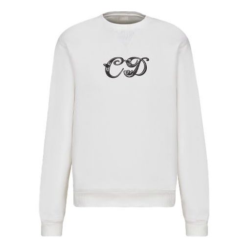 Sveter Dior Dior x Kenny Scharf CD Embroidery Crewneck Sweatshirt Biela | 193J687A0531-C089