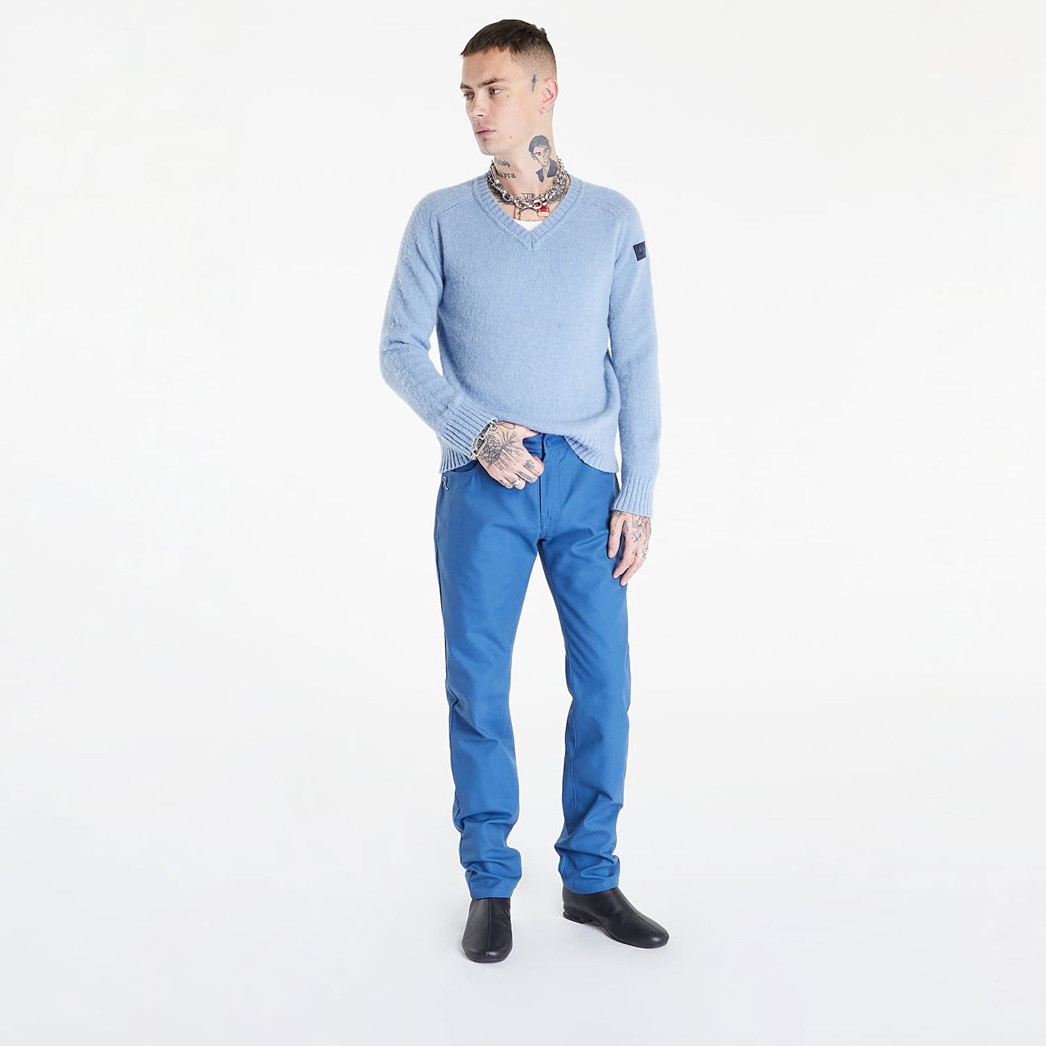 Nohavice RAF SIMONS Slim Fit Denim Pants Modrá | 222-M310-10080-0040, 1